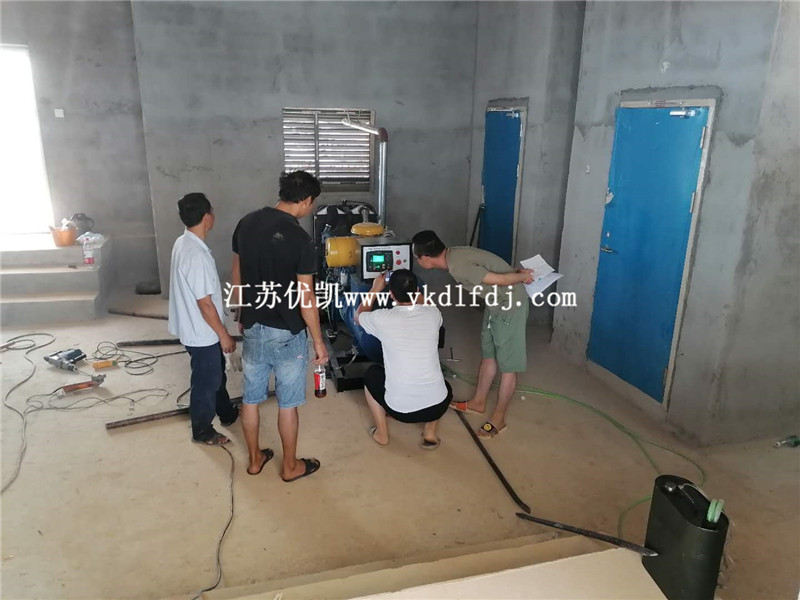 2020年7月25日，120KW濰柴雷納交付廣西某安置房備用電源使用