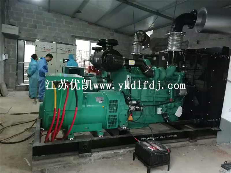 2020年11月14日，400KW重慶康明斯發(fā)電機(jī)組2臺(tái)并機(jī)交付養(yǎng)殖公司使用