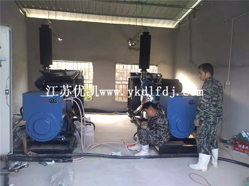 2020年11月22日，2臺(tái)300KW玉柴發(fā)電機(jī)組并機(jī)交付廣西工廠使用